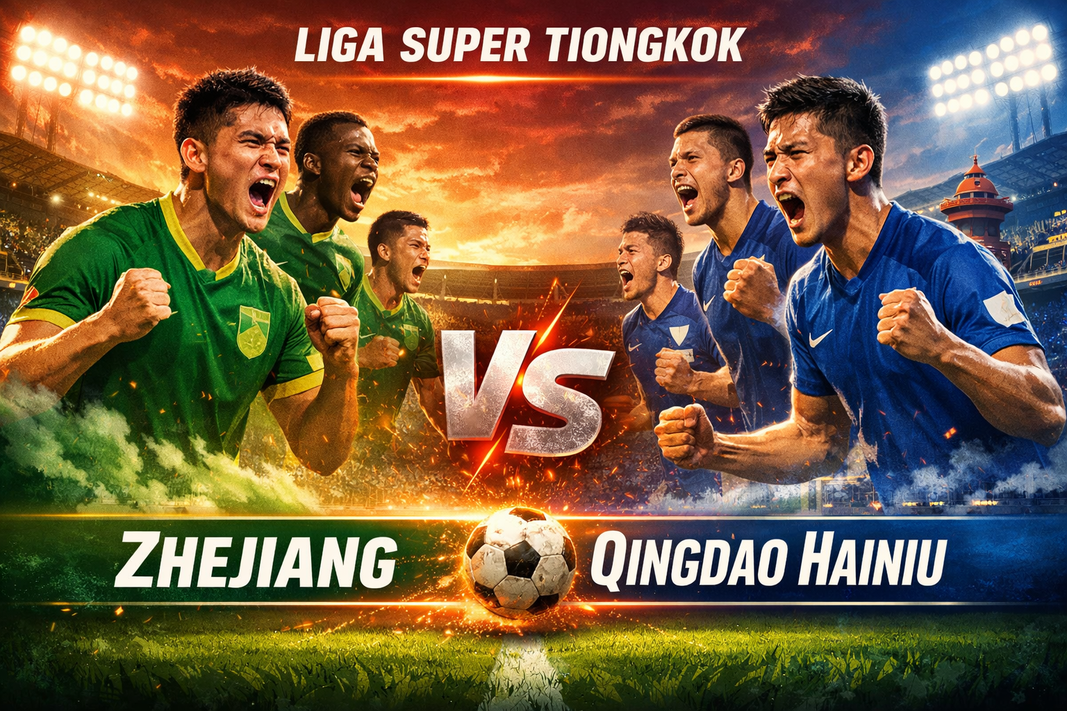 Duel Penting Liga Super Tiongkok Zhejiang vs Qingdao Hainiu Bersama Jalalive Genggam Poin Penuh!
